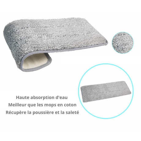 AUTOCLEAN MOP - Lot de 2 serpillières - Nettoyage - La bonne remise